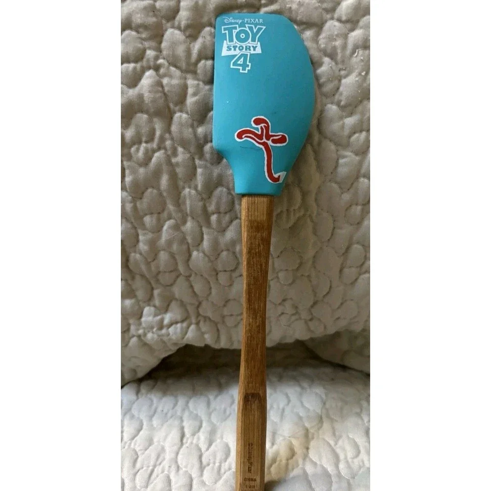 Disney Pixar Toy Story 4 Forky Silicone Spatula Bamboo Handle Kitchen Utensil